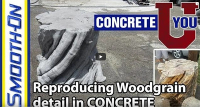 Reprodukce dřevěného dekoru do betonu